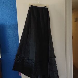 Vintage 1880's Black Women's Skirt - Elegant Full-Length Skirt
